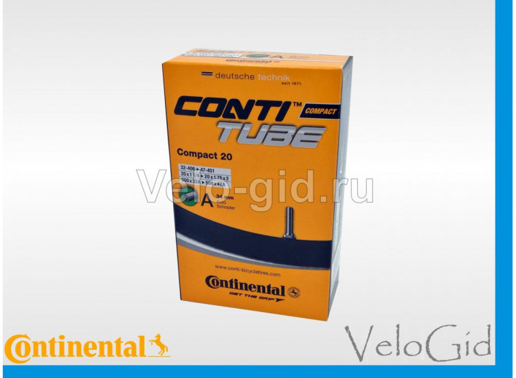 Камера на велосипед Conti 20"x1,75/2.0